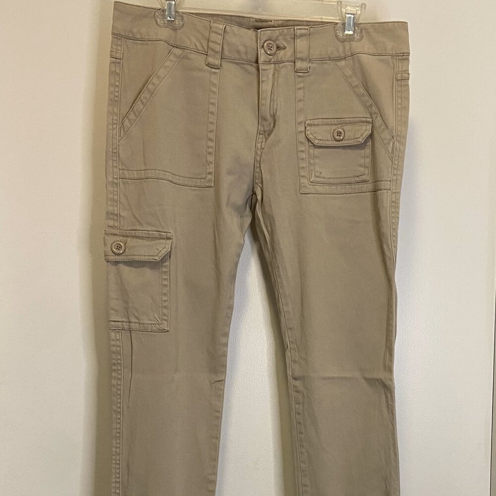 Khaki Cargo Style Pants